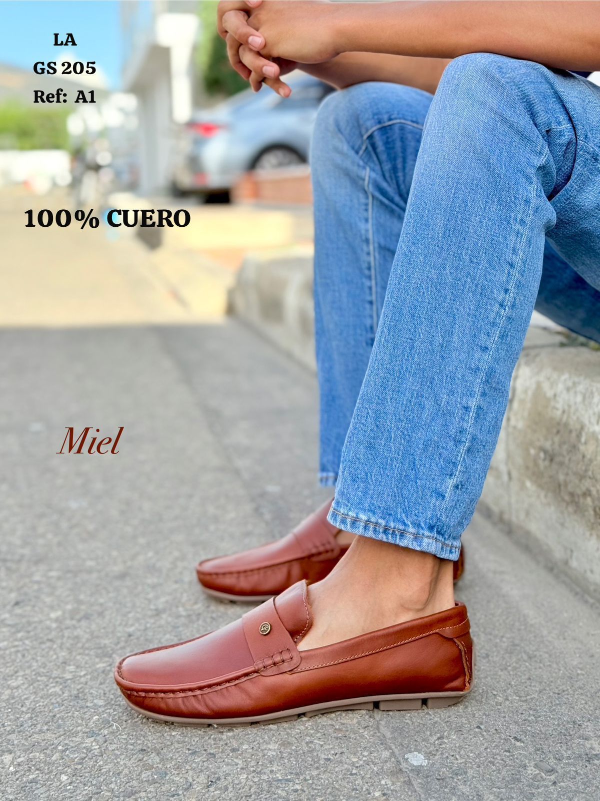Mocasín Hombre A1 en Cuero | Leada Cueros