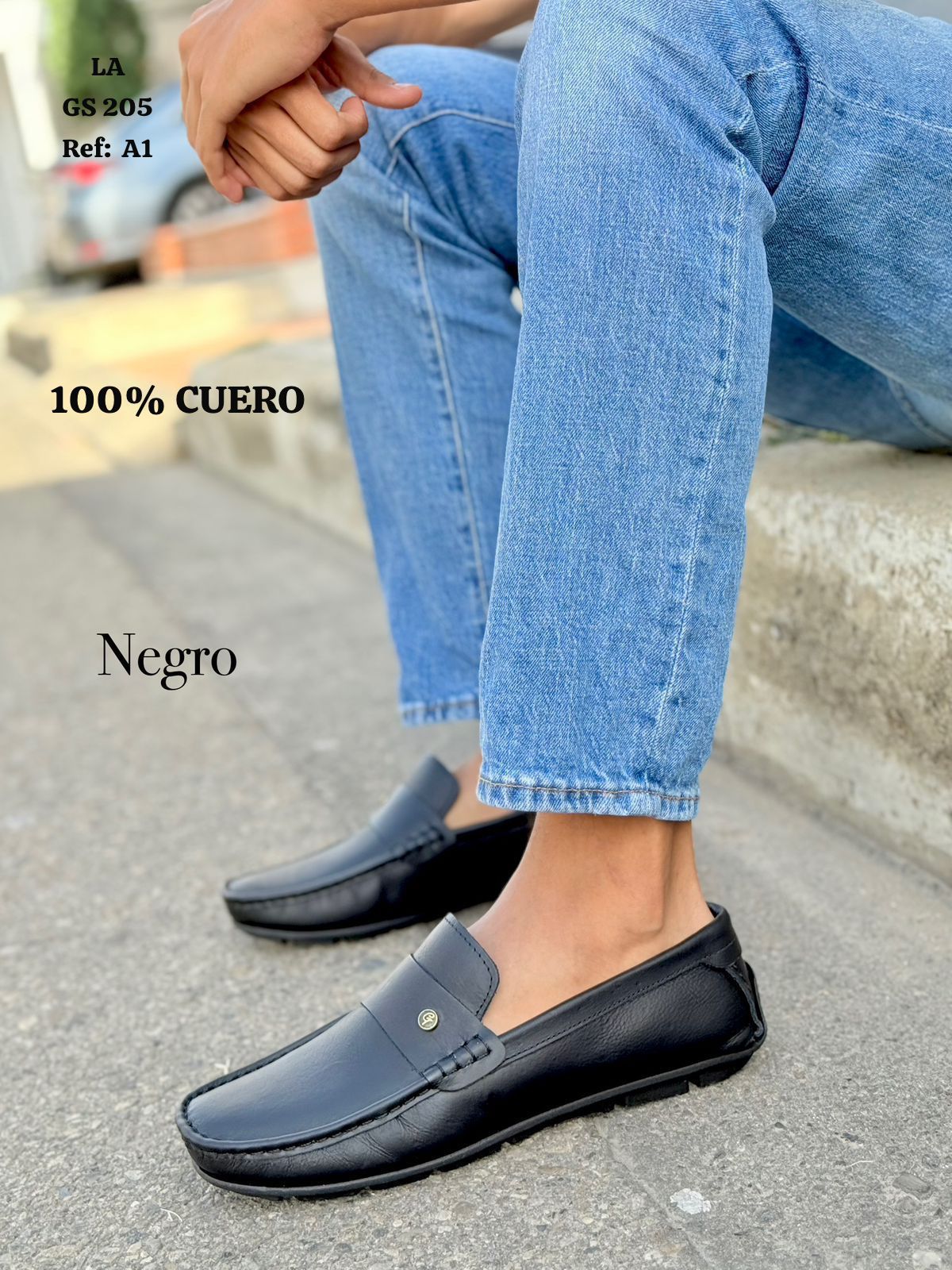 Mocasín Hombre A1 en Cuero | Leada Cueros