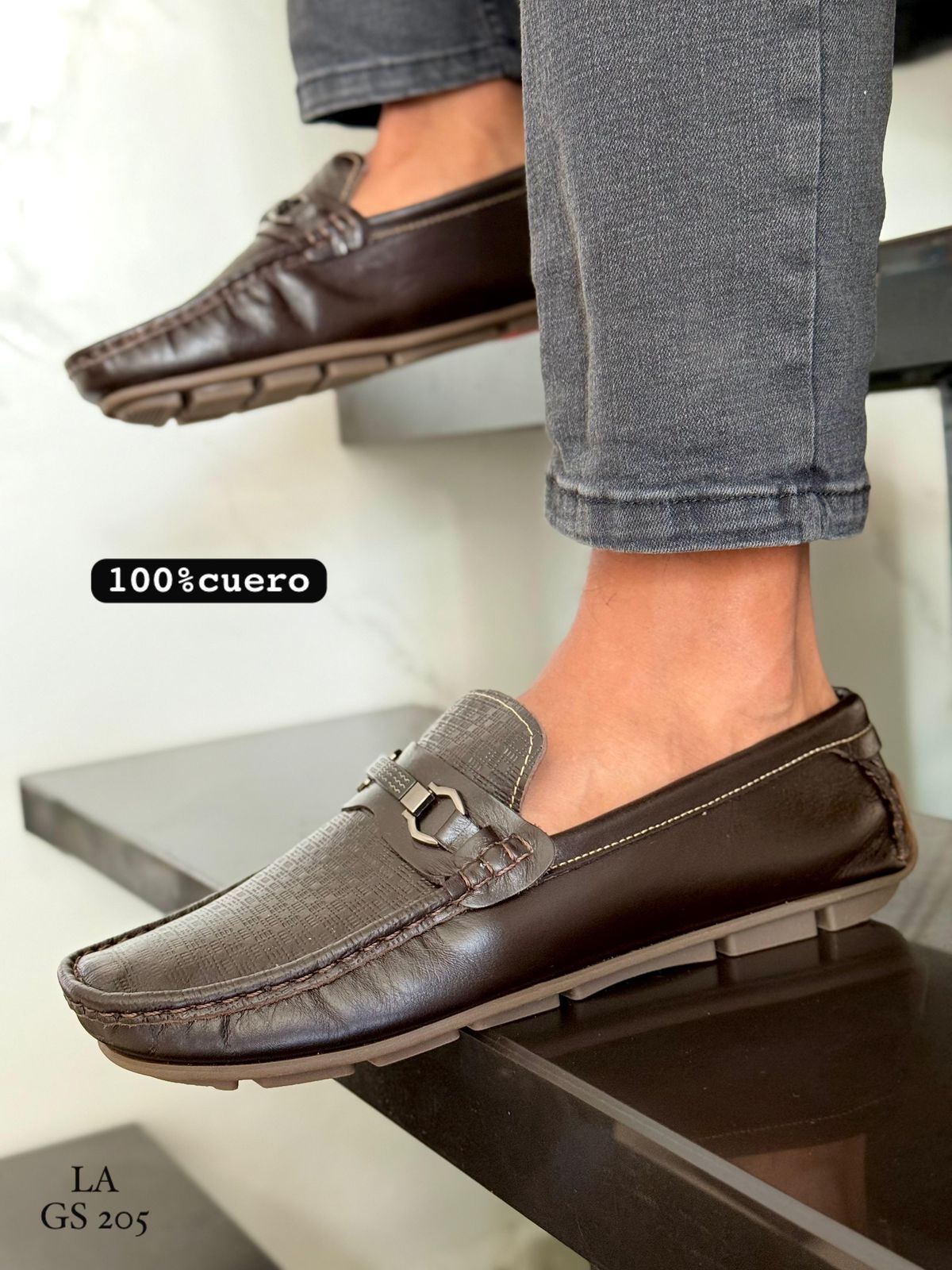 Mocasín Hombre C2 en Cuero | Leada Cueros
