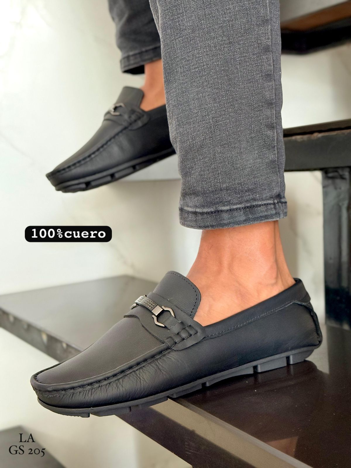Mocasín Hombre C2 en Cuero | Leada Cueros