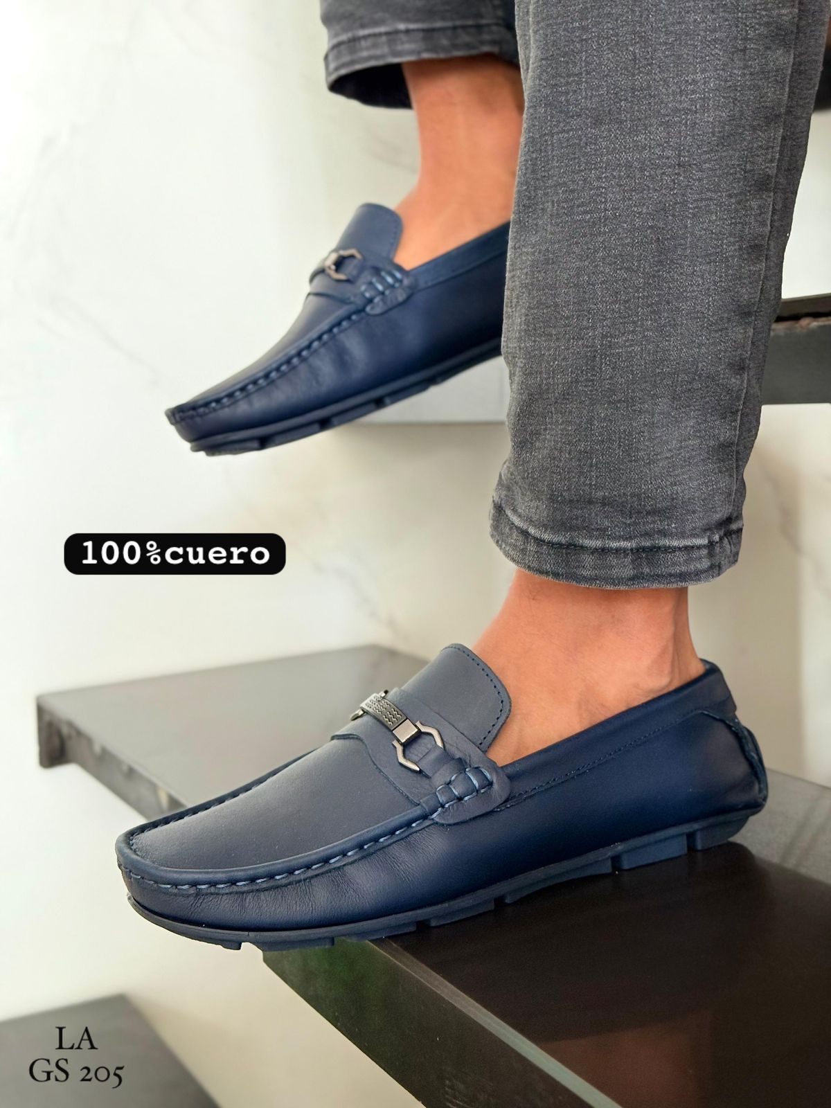 Mocasín Hombre C2 en Cuero | Leada Cueros