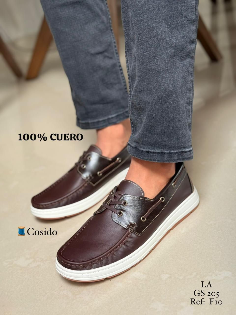 Mocasín Perry F10 en Cuero para Hombre | Leada Cueros
