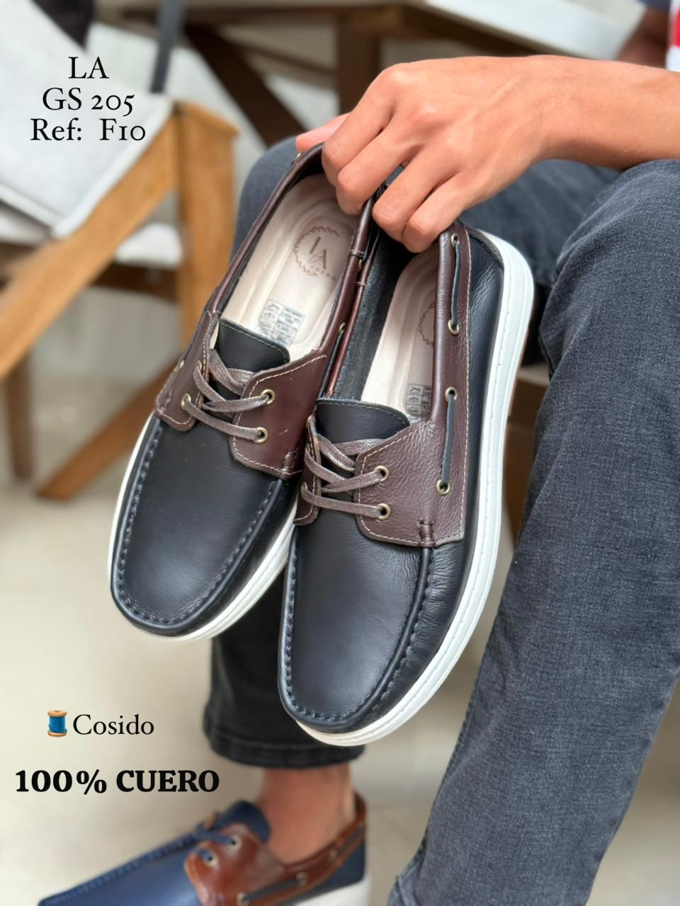 Mocasín Perry F10 en Cuero para Hombre | Leada Cueros