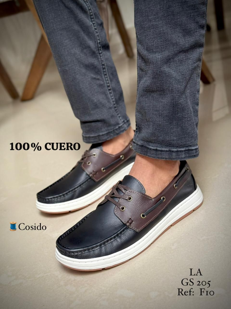 Mocasín Perry F10 en Cuero para Hombre | Leada Cueros