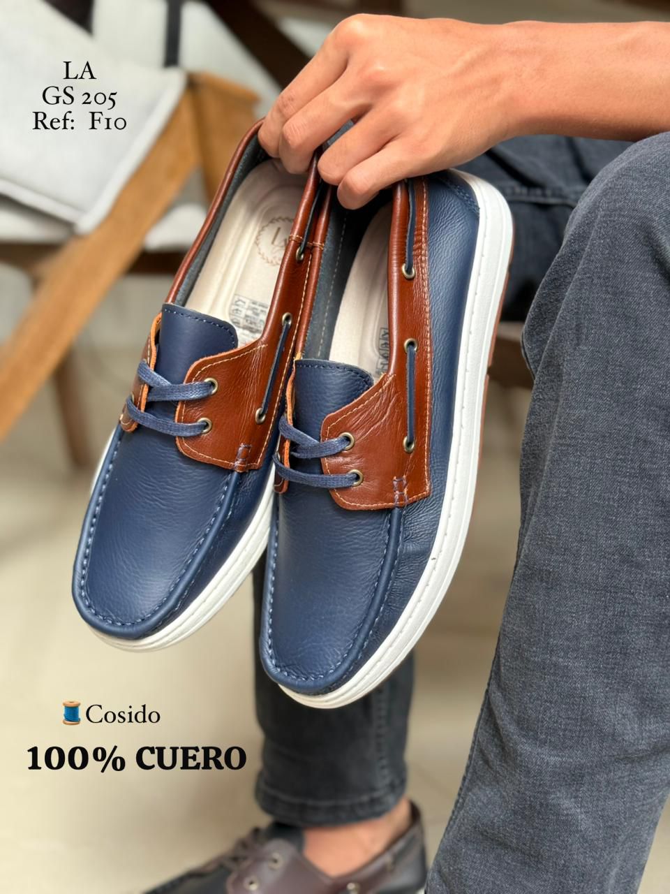 Mocasín Perry F10 en Cuero para Hombre | Leada Cueros