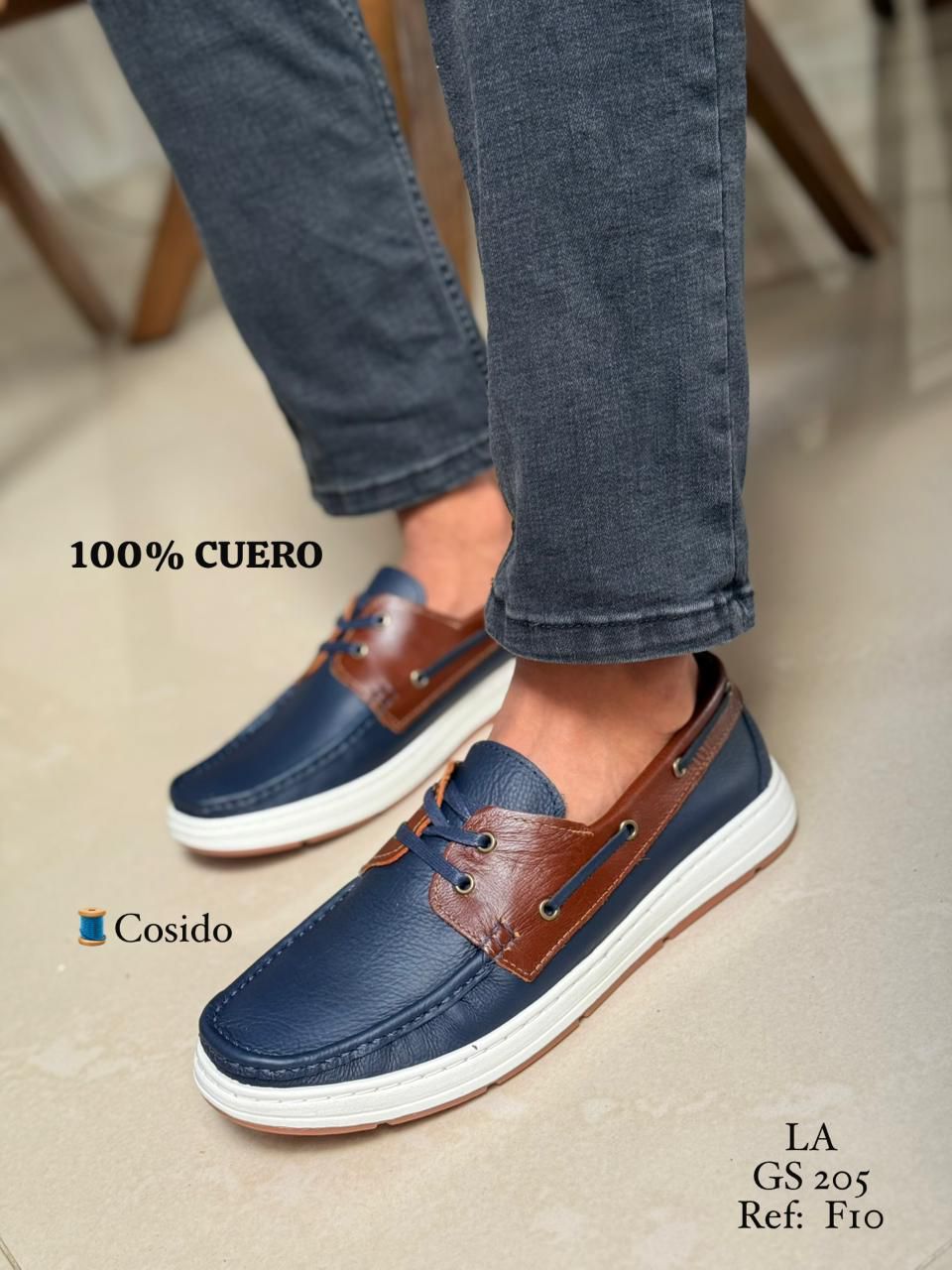 Mocasín Perry F10 en Cuero para Hombre | Leada Cueros